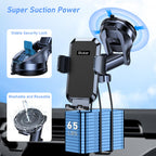 Blukar Handyhalterung Auto, [Upgrade Saugnapf] Handyhalter für Autos Armaturenbrett & Windschutzscheibe, 360° Drehbar KFZ Handy Halterung mit EIN-Knopf-Release für iPhone, Galaxy, Mate usw.