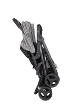Graco DuoRider™ Doppel-Kinderwagen, Geschwisterwagen, ab Geburt bis ca. 3 Jahre (15 kg), leicht, schnell zusammenklappbar, freistehend, großer Staukorb, inkl. Regenverdeck, grau, Steeple Gray