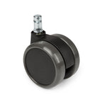 hjh OFFICE 619010 5X Hartbodenrollen 11mm / 65mm Büro-Stuhl-Rollen für Hartböden (5er Pack)