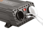 Technaxx Wechselrichter 24V auf 230V - LKW Inverter mit 2X Schuko-Stecker und 2X USB-Port - Power 600W / 1200W (Spitze) - Spannungswandler TE19 24V