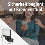 Brennenstuhl Connect WiFi LED Strahler WF 2051 P (24W, 2800lm, IP54, diverse Lichtfunktionen über App einstellbar, Außenstrahler zur Wandmontage mit Bewegungsmelder)