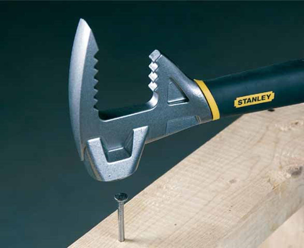 STANLEY FatMax Abbruchwerkzeug Brecheisen Stemmeisen Fubar (4-in-1 Werkzeug, Nagelschlitz, Backen für Hölzer, Stemmeisen) 1-55-119