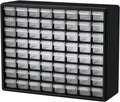 Akro-Mils 10164 Schubladenschrank mit 64 Schubladen, Kunststoff, für Garage, Perlen- und Make-up-Organizer, Lego-Aufbewahrung, Lehrer-Werkzeugkasten und mehr, 50,8 x 15,2 x 40,6 cm (B x T x H) Schwarz
