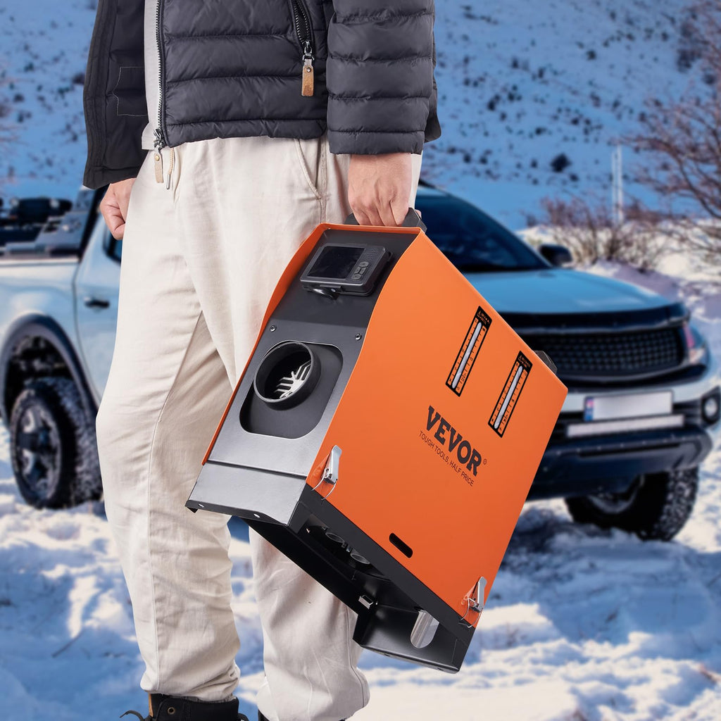 VEVOR Luft Dieselheizung Standheizung 12V 5-8kW, Luftheizung Air Diesel Diesel Standheizung Lufterhitzer, 0,16–0,52 L/Std. Dieselheizung mit LCD-Display & Fernbedienung & Bluetooth-APP