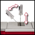 Einhell Tischkreissäge TC-TS 254 U (2.200 W, 80 mm Schnitthöhe, Ø 254 mm Sägeblatt, Winkelanschlag, Parallelanschlag, Auflagenvergrößerung, Staubabsauganschluss)