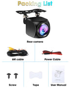 AHD 1080P Rückfahrkamera NTSC & PAL Auto Rückfahrkamera One-Key-Switch-8-Videosignalen Universal IP68 Wasserdicht Nachtsicht HD Auto Rückansicht Kamera für PKW, SUV, Wohnmobil, LKW [Bildrate 25fps]