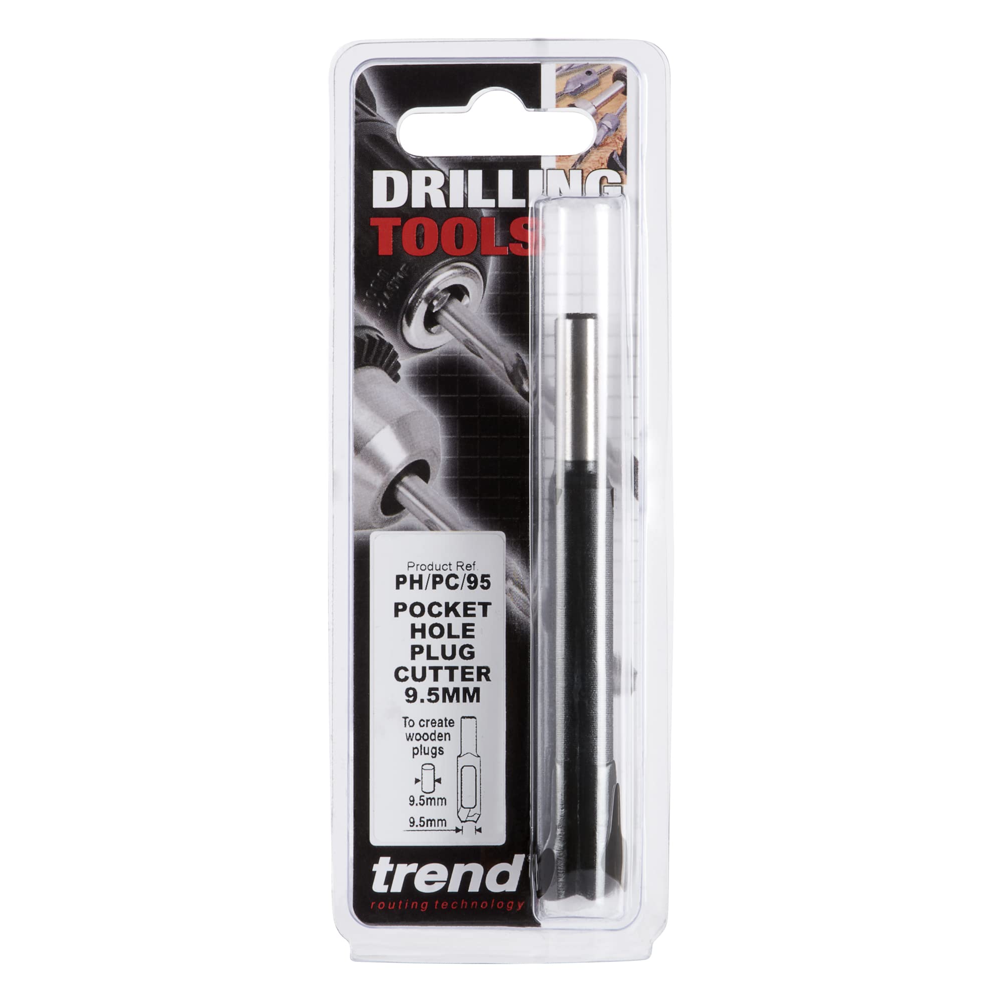 Trend Steckerschneider - Schneidet dekorative oder passende Stecker mit 9,5 mm (3/8) Durchmesser und 52 mm Länge, PH/PC/95