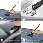 Bingfu Autoantenne Kurz 18cm Auto Dachantenne Kfz Stabantenne Ersatz für Autoradio mit Kompaktem, Stilvollem Design und Starker FM/DAB Signalstärke