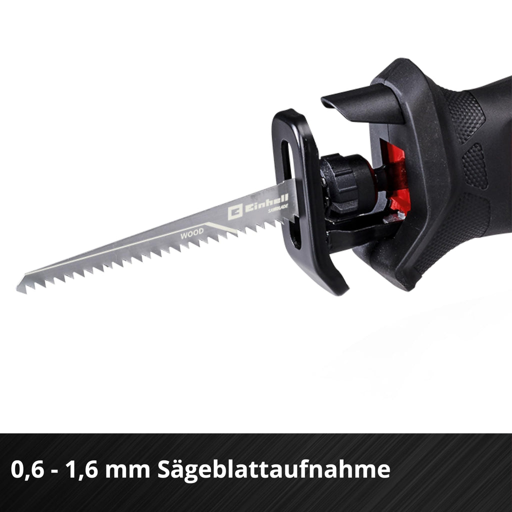 Einhell Akku-Universalsäge TE-AP 18/13 Li-Solo Power X-Change (18 V, 13 mm Hubhöhe, 50 mm Schnitttiefe Holz, handliches Design, inkl. Zubehör, ohne Akku)