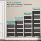 EMKE Badheizkörper Flach 1599x600 mm, Handtuchheizkörper mit Seitenanschluss, Effizienter Handtuchwärmer Handtuchtrockner Heizkörper für Bad, Anthrazit, 1005W