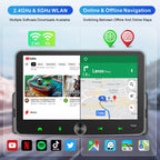 Android Autoradio 1din mit Navi 7 Zoll Bildschirm Android Auto & Wireless CarPlay Auto Radio Touch Display mit Bluetooth AM/FM WiFi GPS SWC RDS 2G+32G