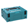 Makita 821550-0 MAKPAC Größe 2 Systemkoffer, Werkzeugkoffer, Transportkoffer, verknüpfbar an Koffersystem, mit Tragegriff, 395 x 295 x 163 mm (LxBxH)