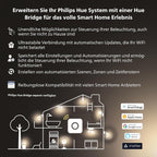 Philips Hue Milliskin White Ambiance Einbauspot, Weiß, (400lm / 70mm), 1er Pack, warm- bis kaltweißes Licht, steuerbar via App, kompatibel mit Amazon Alexa (Echo, Echo Dot), neue Generation