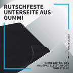 Logitech G G840 Extra Großes Gaming-Mauspad, optimiert für Gaming-Sensoren, mäßige Oberflächenreibung, rutschfeste Mausmatte, Mac- und PC-Gaming-Zubehör, 900 x 400 x 3 mm