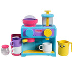 Tomy Toomies Bade-Barista – Wandmontiertes Baby-Badespielzeug als Café & Schaumbad-Spielküche für Kleinkinder – Küchen-Set: 3 Tassen, 1 Krug, 1 Shaker – ab 18 Monaten für Mädchen & Jungen
