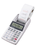 Sharp Druckender Mini-Tischrechner EL-1611V (großes 12-stelliges LCD Display, schwarz rote Druckfarben) Weiß