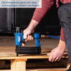 Scheppach Druckluft Kompressor HC24V Luftkompressor stehend mit Tragegriff | 24L Kessel | 1500W Leistung | 10 bar Arbeitsdruck | 180L/min Ansaugleistung | ölfrei & wartungsarm | inkl. Manometer
