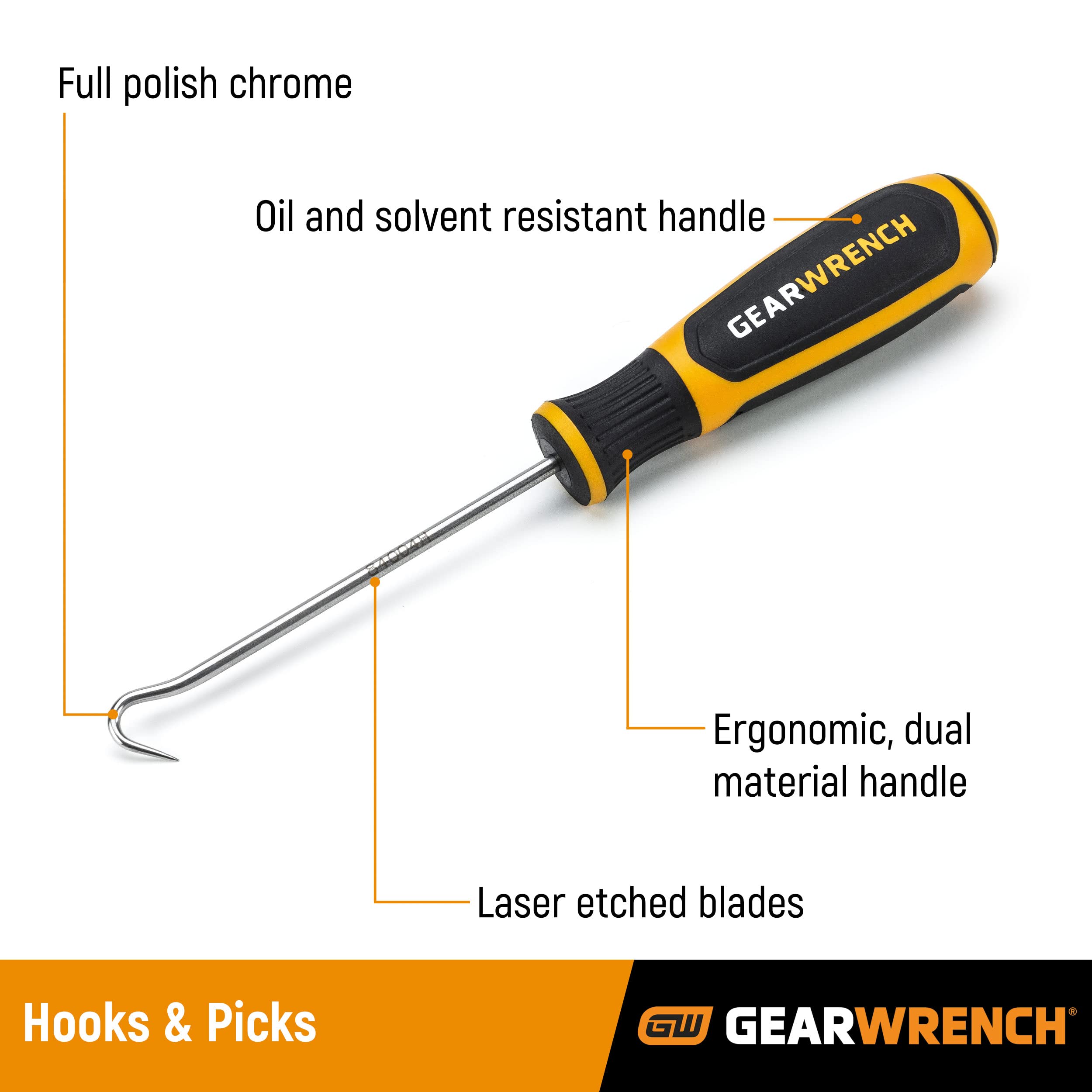 GEARWRENCH Mini-Haken- und Plektrum-Set, 4-teilig, 84040H