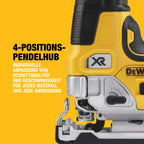 DEWALT 18 V XR bürstenlose Stichsäge mit Handgriff, nur Werkzeug, DCS335N-XJ