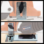 Einhell Elektrohobel TE-PL 900 (Fußplatte Mit 3 V-Nuten, Softgrip, Inkl. Parallelanschlag, Falztiefenanschlag, TCT Hobelmesser), Blau, 900 W, Bis 3 mm Spantiefe, Große Messerwelle