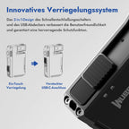 WUBEN G5 LED Taschenlampe Aufladbar - RGB Mini Schlüsselanhänger 400 Lumen, EDC Multifunktional Magnetische USB, 6 Modi Flashlight Wasserdicht für Camping Outdoor