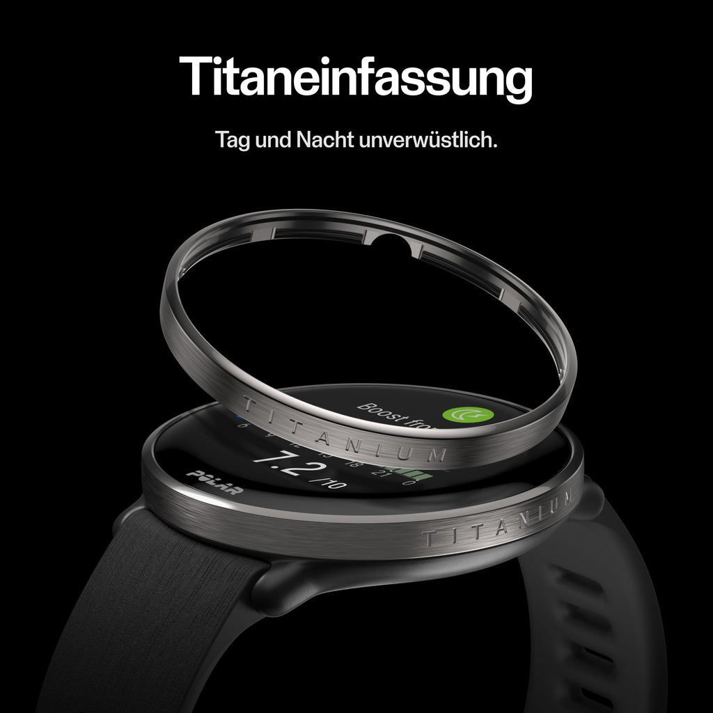 Polar Ignite 3 Titanium – Fitness- und Wellness-Smartwatch mit GPS, Schlafanalyse, AMOLED-Display, 24/7-Activity Tracker, Pulsuhr, Fitness Tracker, personalisierten Trainingseinheiten