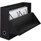 Rössler SOHO Archivbox A4 |Aufbewahrungsbox mit Deckel Pappe | Dokumentenbox A4 | Box mit Deckel | Aufbewahrungsbox mit Deckel Karton | 335 x 95 x 255 mm | 1 Stück | Farbe: Schwarz
