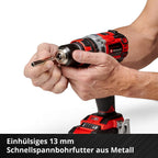 Einhell Professional Akku-Schlagbohrschrauber TP-CD 18/50 Li-i BL Kit Power X-Change (18 V, Brushless, 50 Nm, Schlagbohrfunktion, inkl. 2x 2,0 Ah Akkus + Ladegerät)