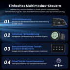 [12,5" QLED] ATOTOZONE AI Android Autoradio mit 1 DIN & Doppel DIN, 8G+128G, Flexview-Display, 7.1.2 CH Audio, 4G LTE,Wireless CarPlay&Android Auto,36B-EQ, Dualband-WLAN, mit 2 Dashcams,X10G125E-R3