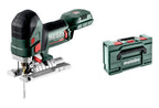 metabo Akku-Stichsäge STA 18 LTX 150 BL - 18 V, 150 mm Schnitttiefe Holz, 4 Pendelhubstufen - Brushless-Motor, LED-Licht, werkzeugloser Sägeblattwechsel, Staubabsaugung, Schutzplatte - Inkl. metaBOX