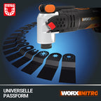 WORX WX693.9 Nitro Sonicrafter Akku Multifunktionswerkzeug 20V – bürstenloser Motor – vielseitig zum Schneiden, Polieren, Sägen uvm. – für Bearbeitung verschiedener Materialien – ohne Akku & Ladegerät