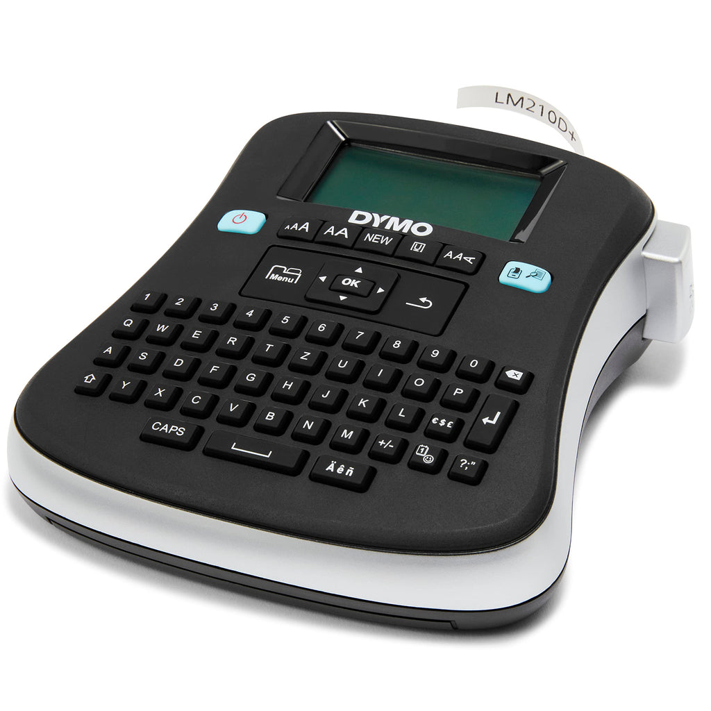 DYMO LabelManager 210D+ Beschriftungsgerät im Koffer | Etikettiergerät mit QWERTZ Tastatur & großem Grafikdisplay | Einfache Textbearbeitung | für D1 Etiketten in 69und 12mm Breite
