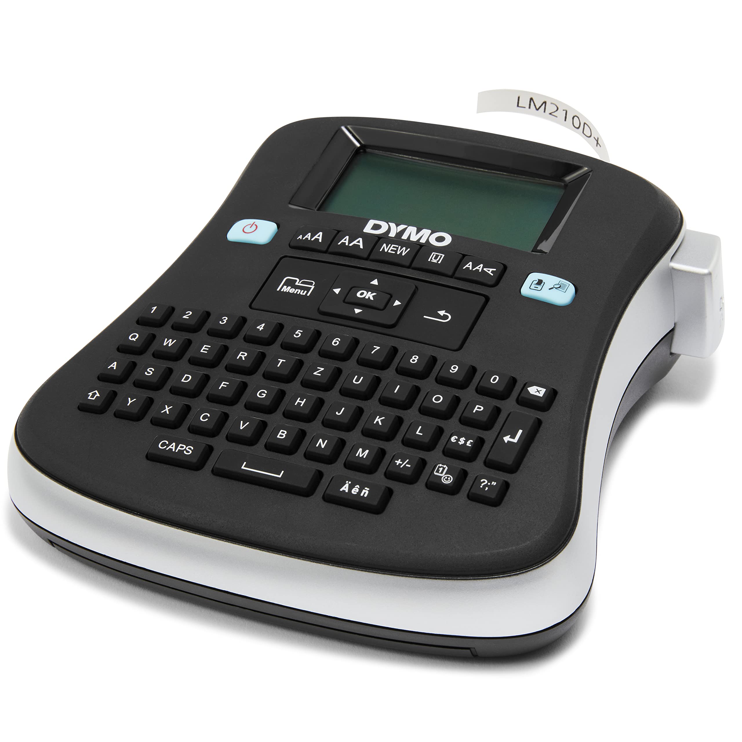 DYMO LabelManager 210D+ Beschriftungsgerät im Koffer | Etikettiergerät mit QWERTZ Tastatur & großem Grafikdisplay | Einfache Textbearbeitung | für D1 Etiketten in 69und 12mm Breite