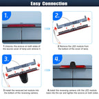 720P HD Rückfahrkamera für Mercedes Sprinter 2006-2019 & VW Crafter 2007-2019, 140° Weitwinkel, IP67 wasserdicht, Nachtsicht mit Infrarotlichtern