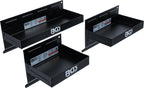 BGS 67150 | Magnet-Ablagen-Satz | 3-tlg. | 150 / 210 / 310 mm | Magnetschalen | Magnetische Ablage | Magnetkorb