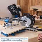 Scheppach Kappzugsäge HM216 Kappsäge Gehrungssäge mit Laser | Sägeblatt Ø 216mm | 2000W Leistung | Drehtisch mit Schnellarretierung | inkl. 2 Sägeblatt (HM216)