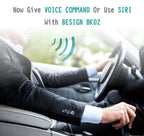 BESIGN BK06 Kfz Bluetooth V5.0 Freisprechanlage Visier Auto Kit, verbindet mit Siri & Google Assistant, Auto EIN Aus, Wireless Freisprecheinrichtung für Auto
