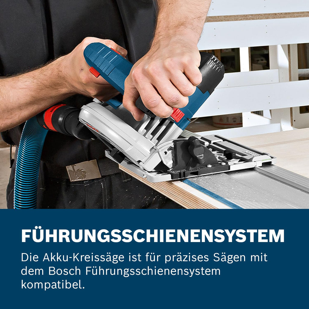 Bosch Professional 18V System Akku Kreissäge GKS 18V-57 G (Sägeblatt-Ø: 165mm, Schnitttiefe: 57 mm, inkl. L-BOXX, ohne Akku/ Ladegerät)