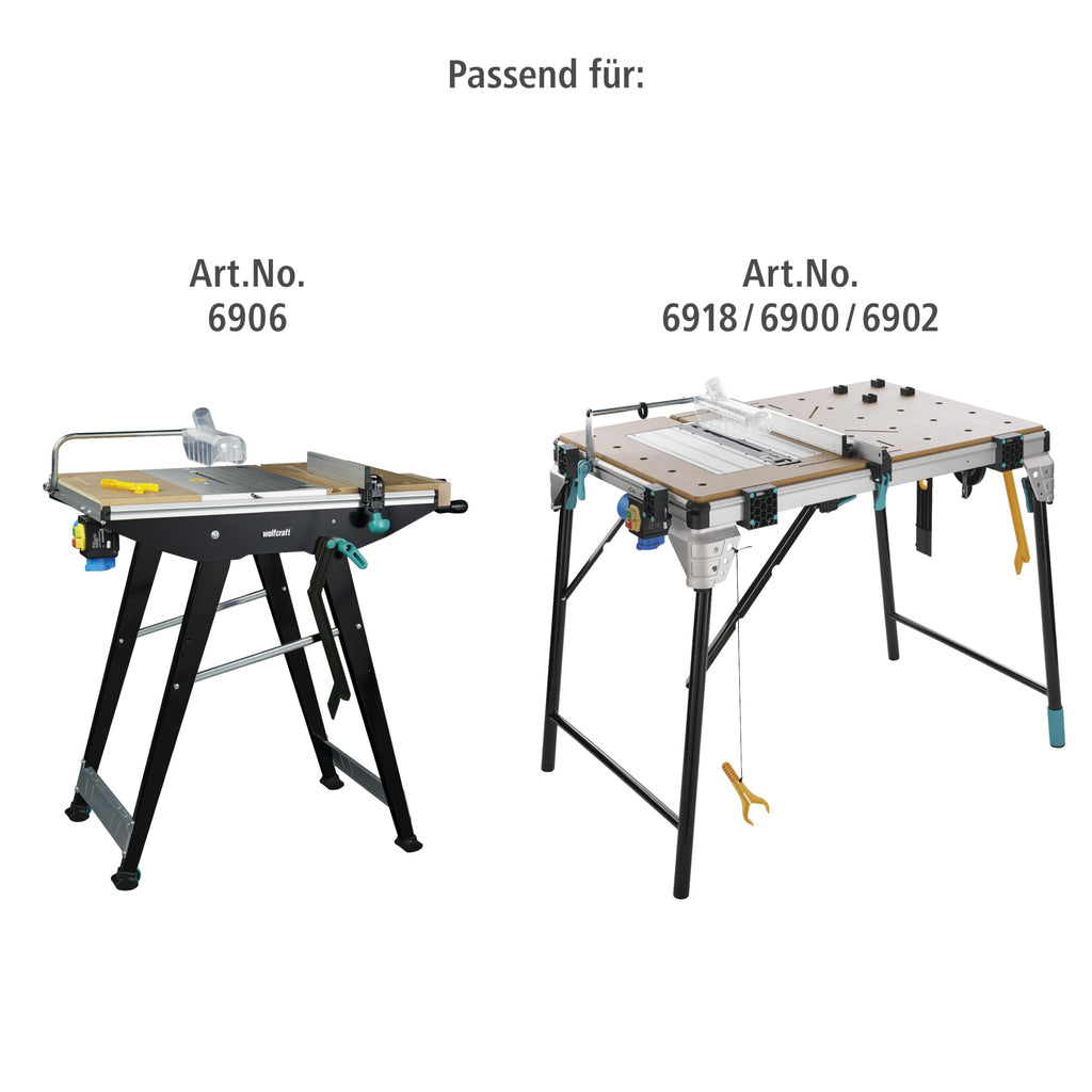 wolfcraft Parallel-Fräsanschlag für MASTER cut Maschinentische, 6901000, für MASTER Cut 1500, 2200, 2500 und 2600