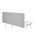 hjh OFFICE Akustik Trennwand Schreibtisch FLEXMIUT D 62 x 180 cm Stoff Hellgrau Sichtschutz Tischtrennwand 891010