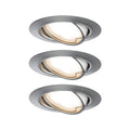 Paulmann Einbauleuchte LED Coin Base rund 5W Eisen IP23 sprühwassergeschützt 3er-Set schwenkbar
