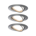 Paulmann Einbauleuchte LED Coin Base rund 5W Eisen IP23 sprühwassergeschützt 3er-Set schwenkbar