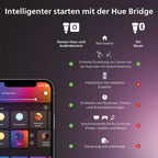 Philips Hue Indoor 3m Smart LED Solo Lightstrip Basis-Set, 1er-Pack, indirekte Beleuchtung mit der Hue App steuerbar, LED Streifen funktioniert mit Alexa, Google Assistant und Apple HomeKit