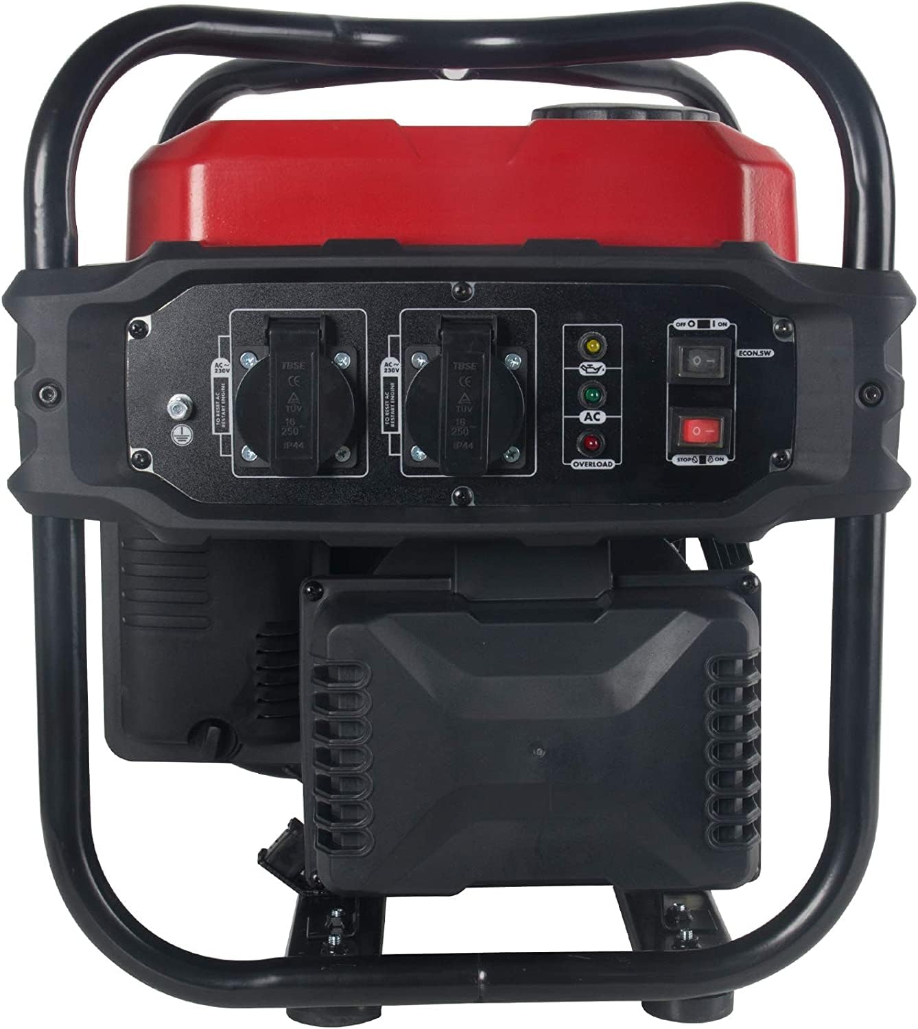 Matrix Notstromaggregat Benzin 2000 Watt Inverter Stromerzeuger Benzin Generator Stromaggregat tragbar Stromgenerator IG 2000i | 4 Takt | 2x230V | leicht 21,5kg Gewicht