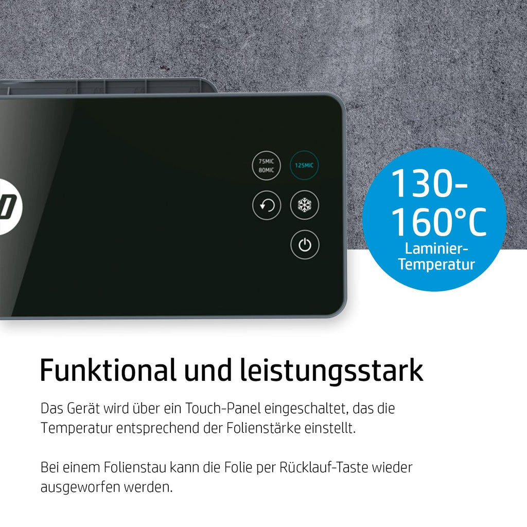 HP Pro Laminator 600 A3, Laminiergerät, 75/80-125 Micron, inklusive Laminierfolien, 3164