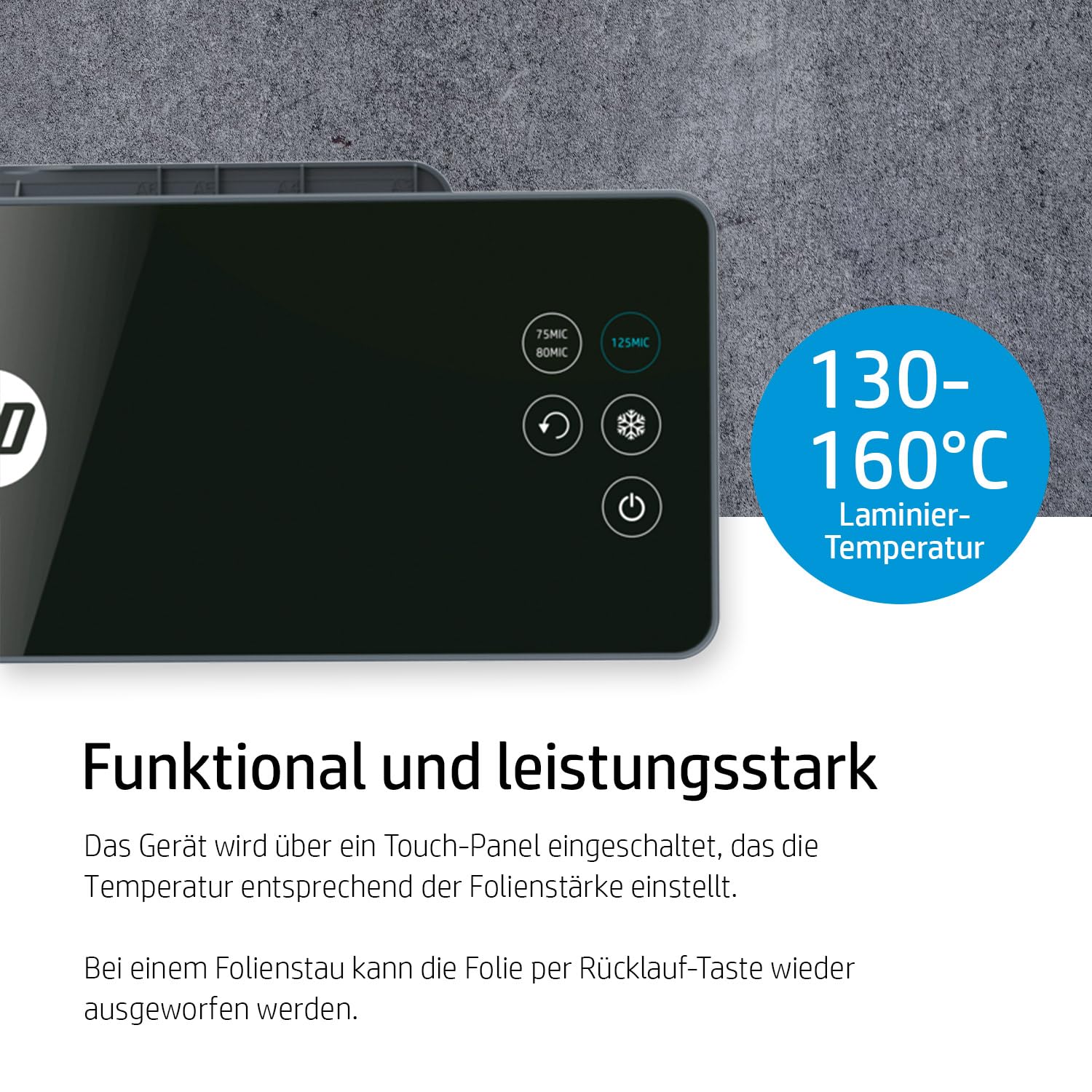 HP Pro Laminator 600 A3, Laminiergerät, 75/80-125 Micron, inklusive Laminierfolien, 3164