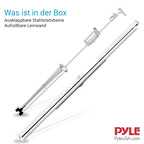 Pyle Leinwand mit Stativ 50 Zoll – Tragbare & Faltbare Projektorleinwand, Höhenverstellbar 63–122 cm, Ideal für Heimkino, Schule, Meeting, Konferenz & Outdoor Nutzung