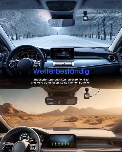 Avylet Dashcam Auto WiFi 2K, Mini Vorne Autokamera Unterstützt externes GPS-Modul, 1.5" IPS-Bildschirm, APP, Ultra Nachtsicht & 150° Weitwinkel, WDR, 24/7 Parkmodus mit Bewegungserkennung, G-Sensor