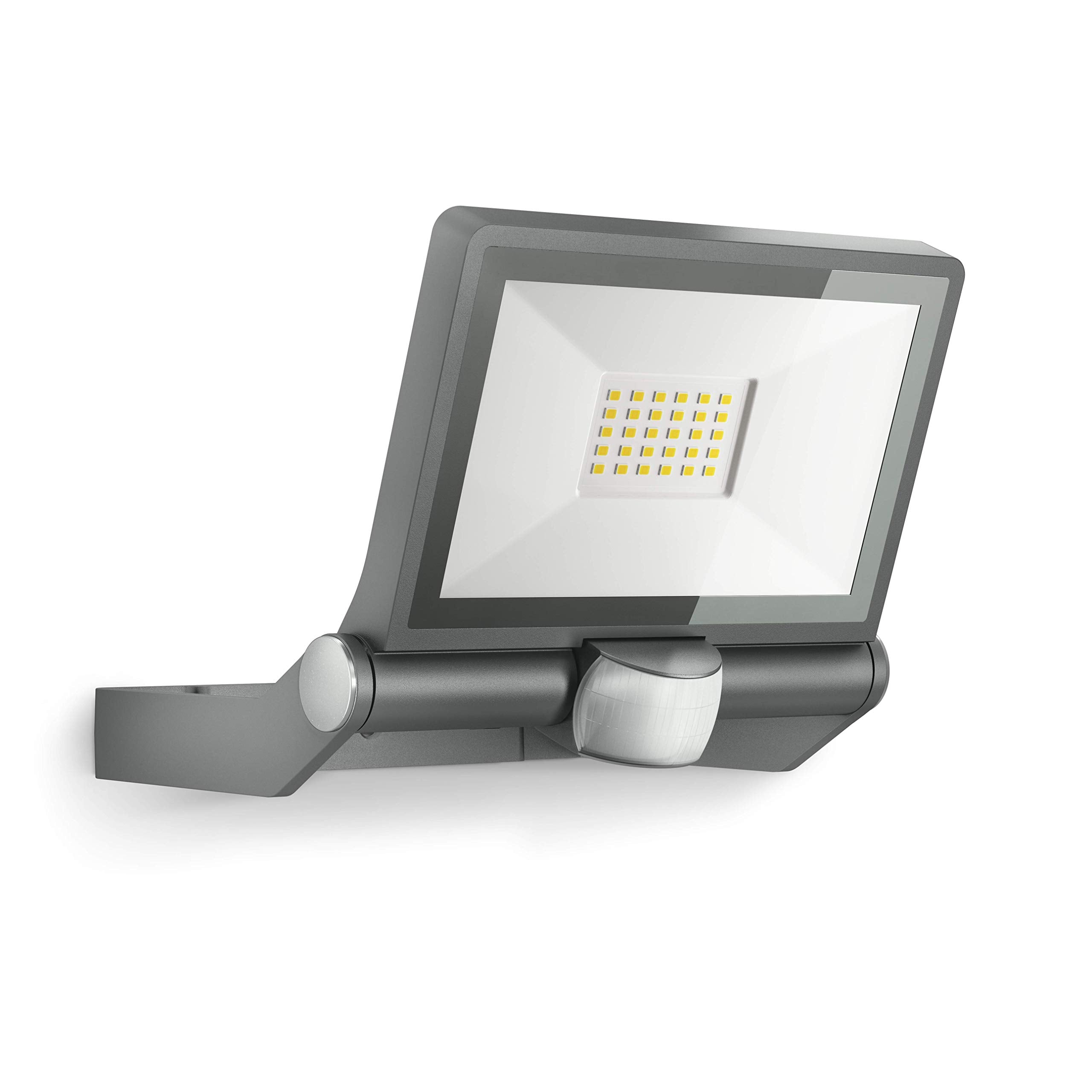 Steinel LED-Außenstrahler XLED ONE S anthrazit, 180°-Bewegungsmelder, 18,6 W, 2050 lm, 3000K, für Zufahrt, Hof und Garten, 065249, Aluminium
