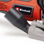 Einhell Flachdübelfräse TE-BJ 900 (900 W, 20 mm Frästiefe, stufenlose Winkel-/Höheneinstellung, 6-stufige Tiefenverstellung, Staubfangsack, inkl. 100 mm Fräsblatt)
